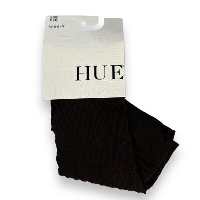 HUE Quatrefoil Knee High Espresso Brown Womens One Size 1 Pair U13070 NEW